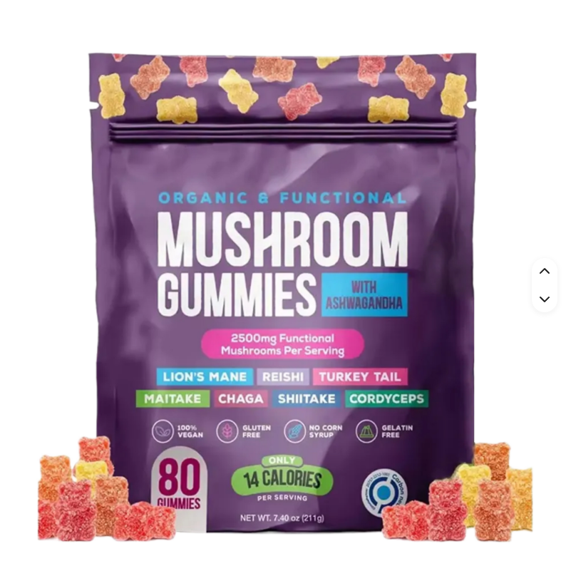 Bear Shaped Mushroom Gummies 80 Counts Mixed Multi Fruit Flavor Healthy Chewy Antioxidant Immune Support Ashwagandha Ganoderma - Buy  Product on Alibaba.com
